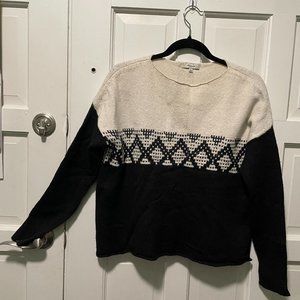 Madewell Contrast Fair Isle Sweater